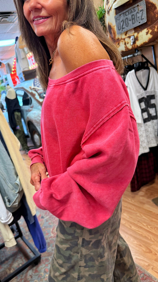 Sundried Off-Shoulder Sweater