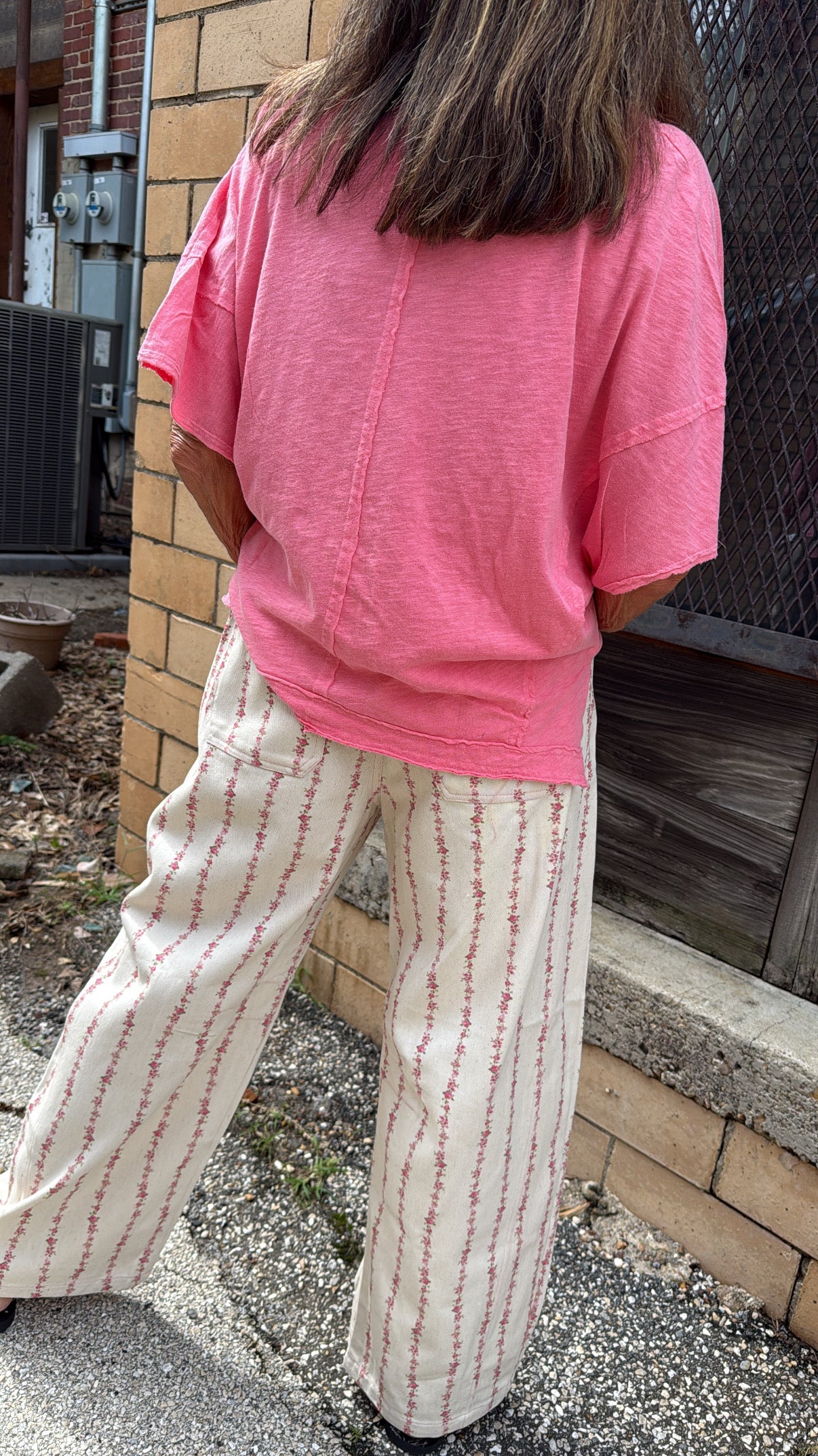 Floral Stripped Lounge Pants