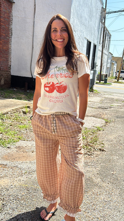 Cherries Graphic Knit Tee
