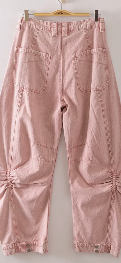 The Mauve Moon Barrel Jeans