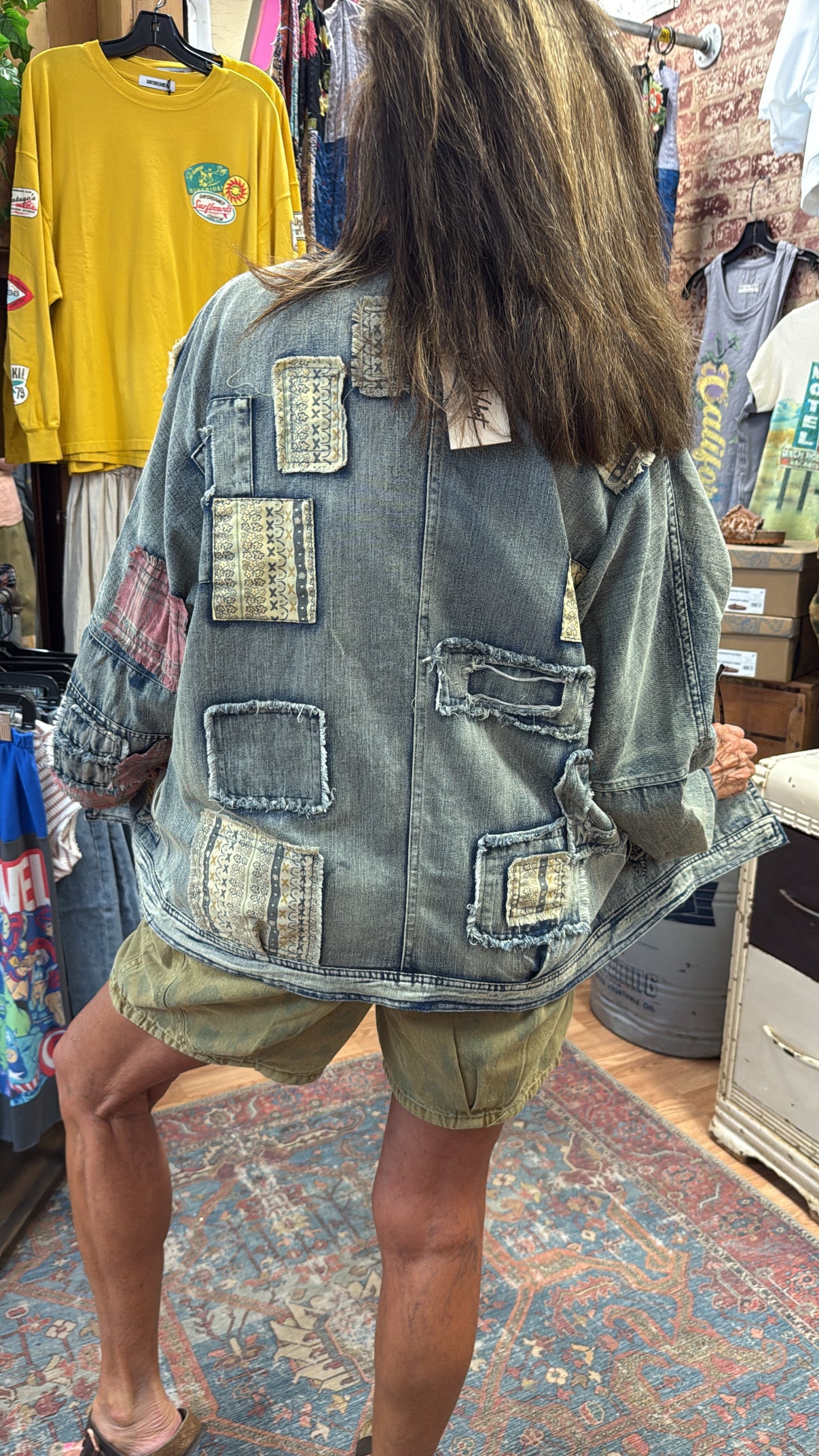 Wildflower Patchwork Denim Jacket