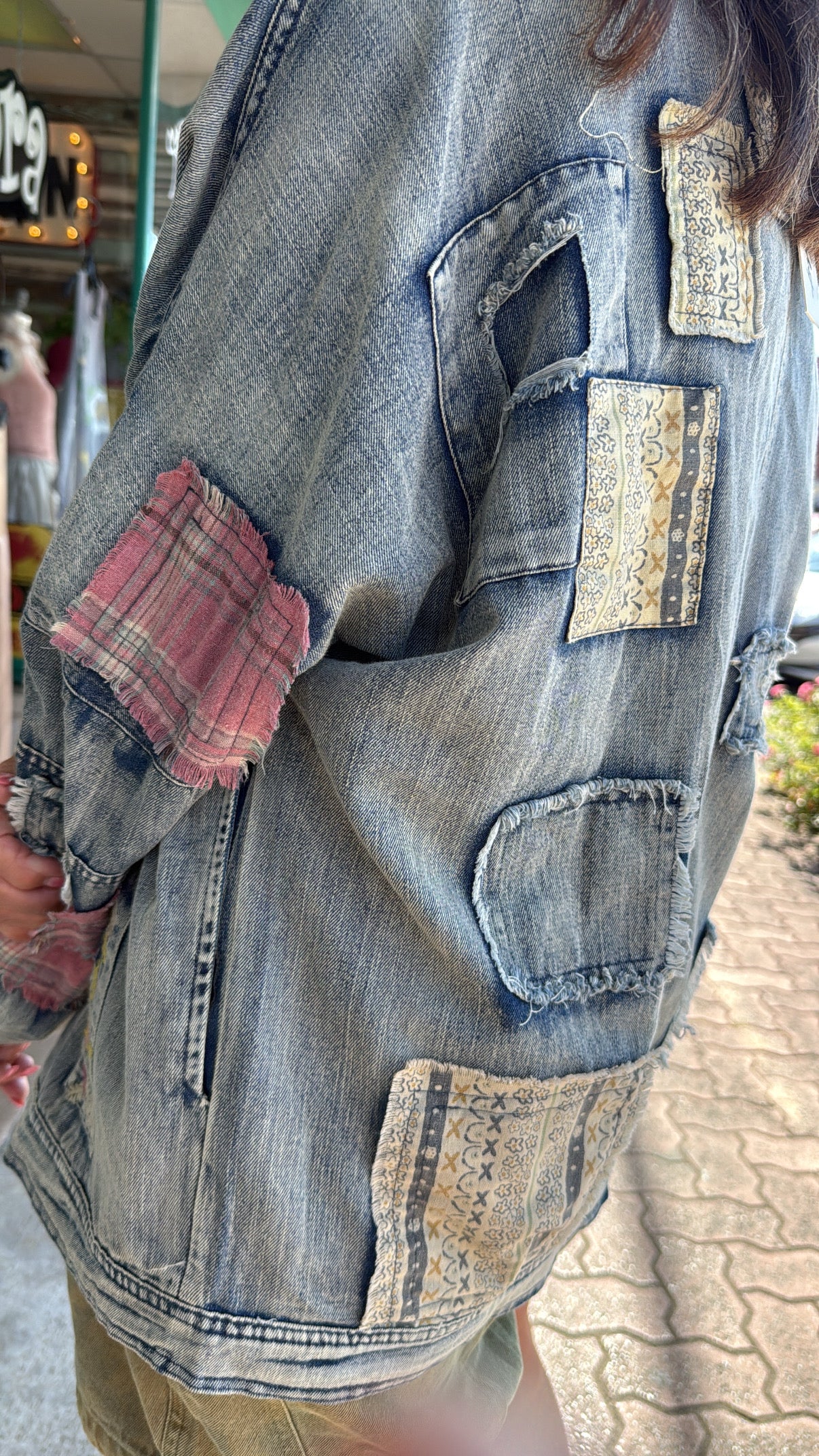 Wildflower Patchwork Denim Jacket