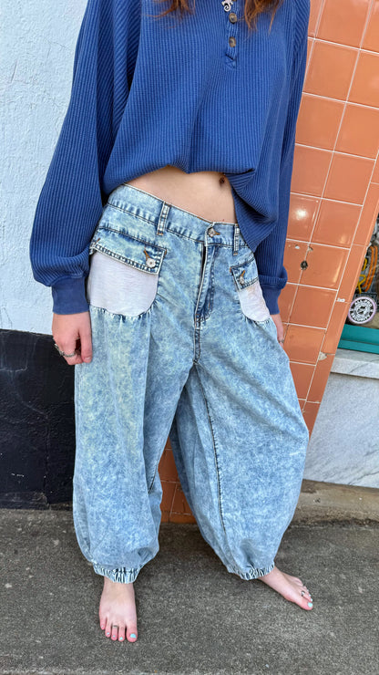 Lotus Bloom Balloon Jeans