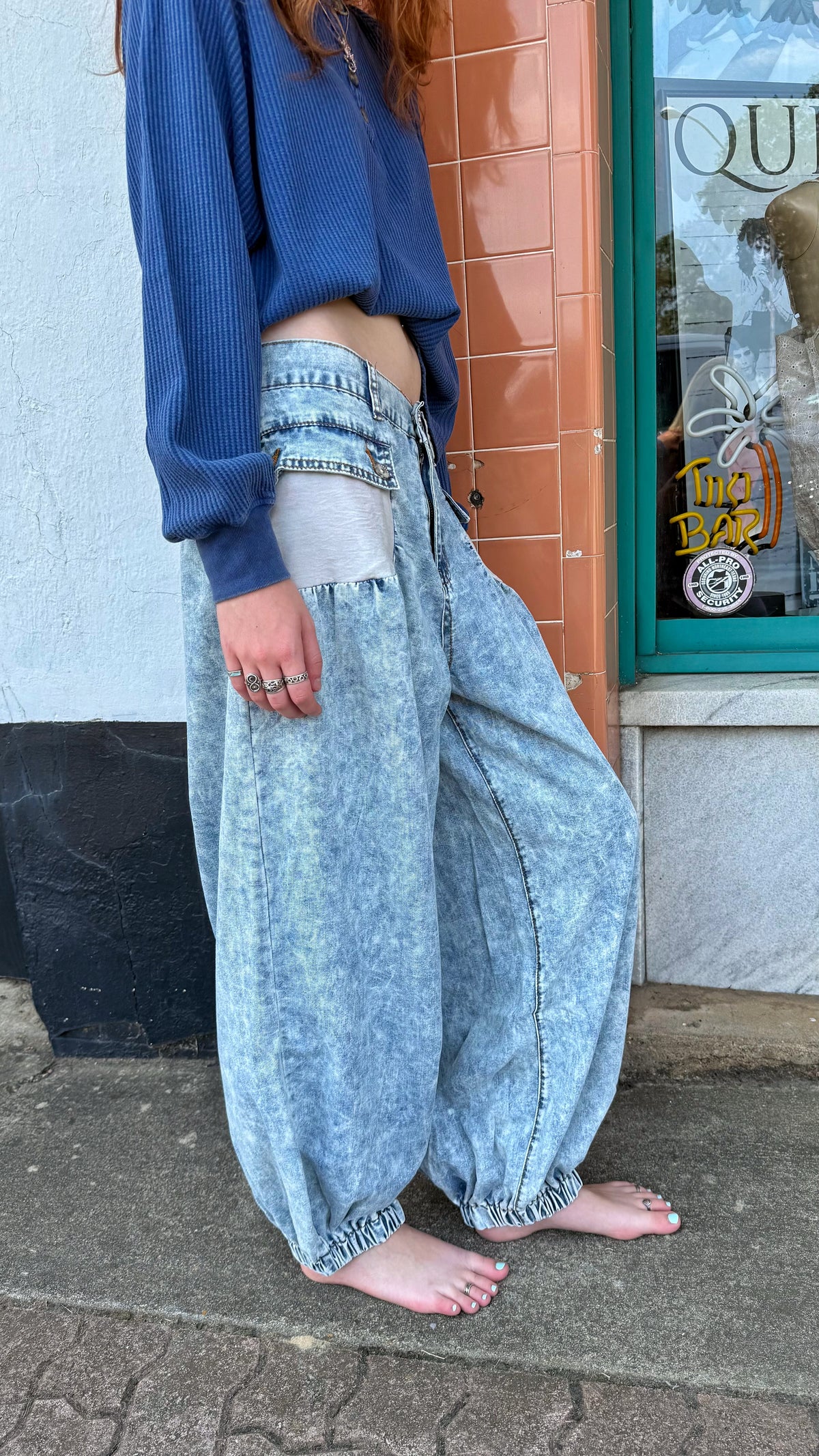Lotus Bloom Balloon Jeans
