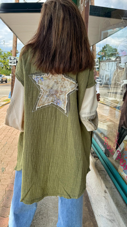Peace Patch Olive Jacket