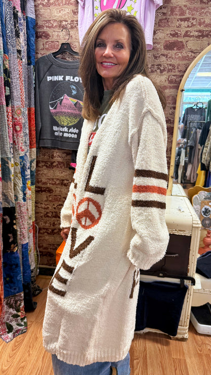 Love & Peace Knit Cardigan