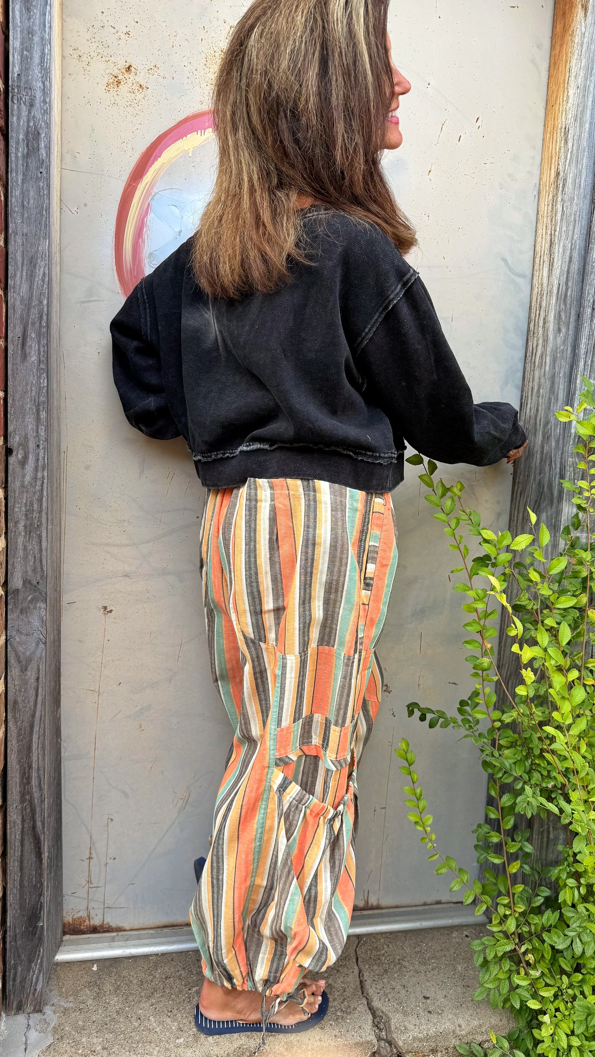 Sunset Stripe Balloon Pants