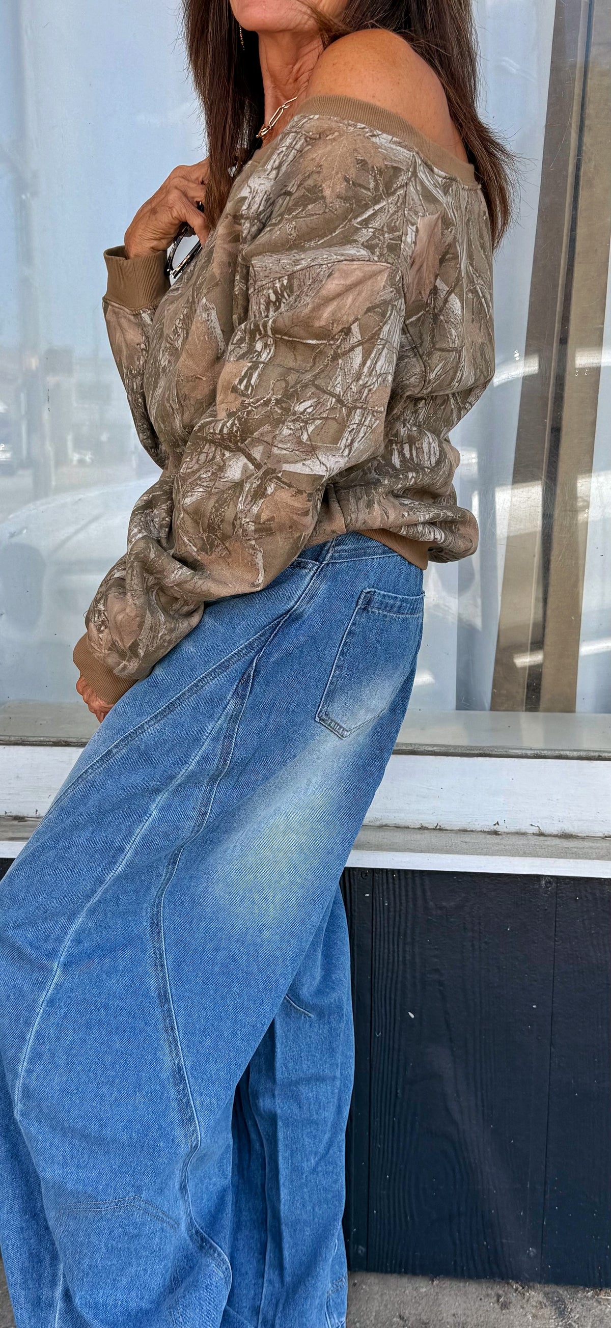 High Waist Barrel Jeans