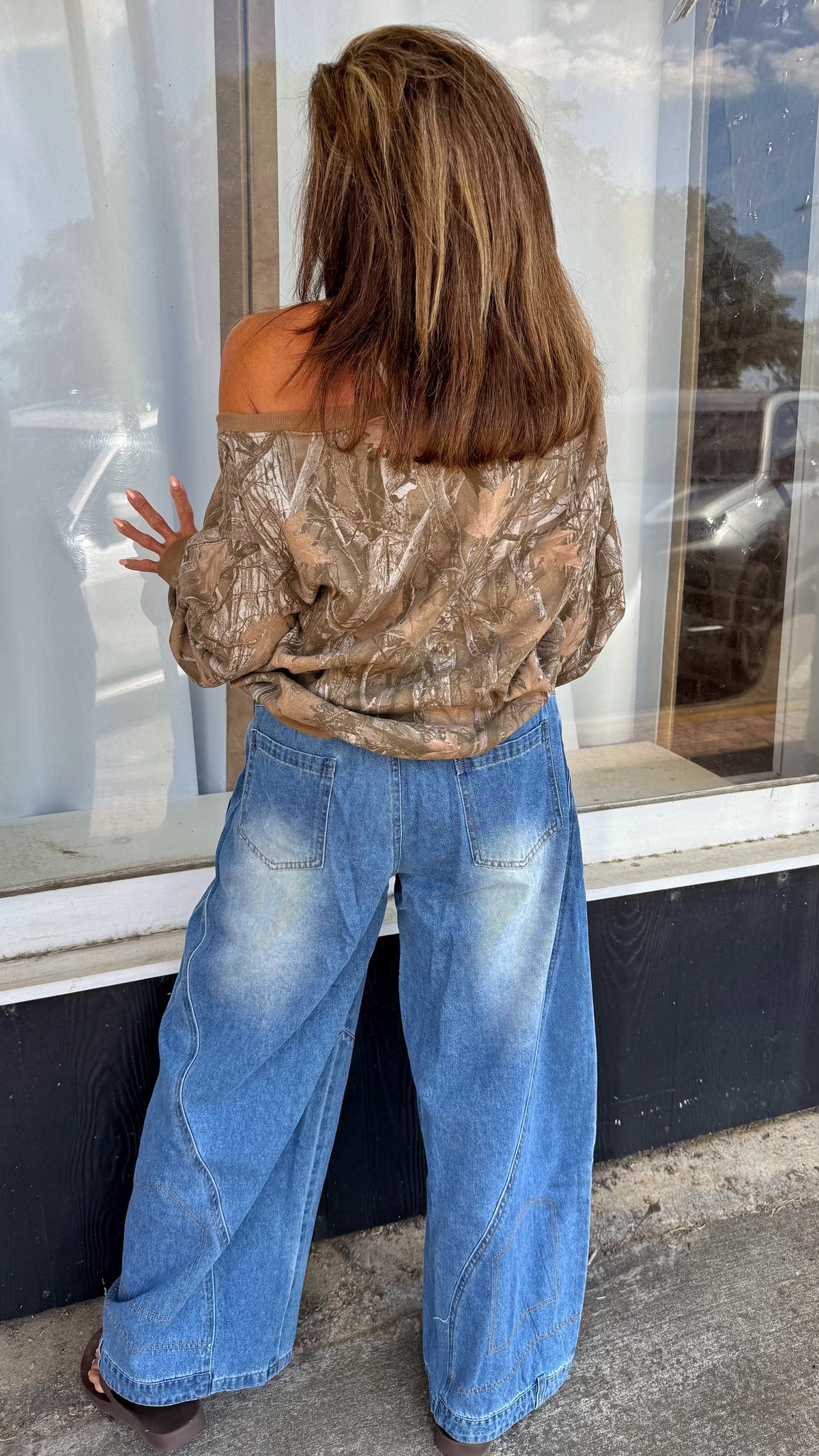 High Waist Barrel Jeans