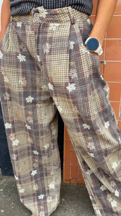 Cocoa Multi Print Wide Leg Pants