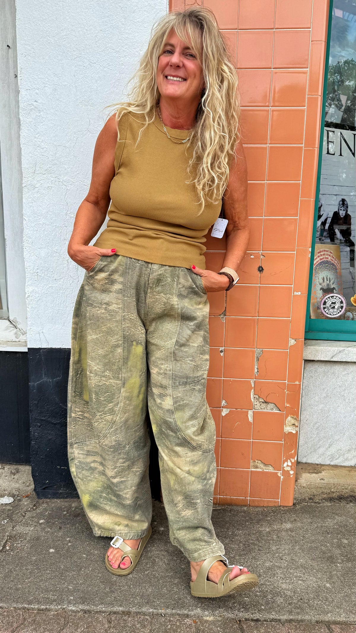 Camo Print Barrel Carpenter Jeans