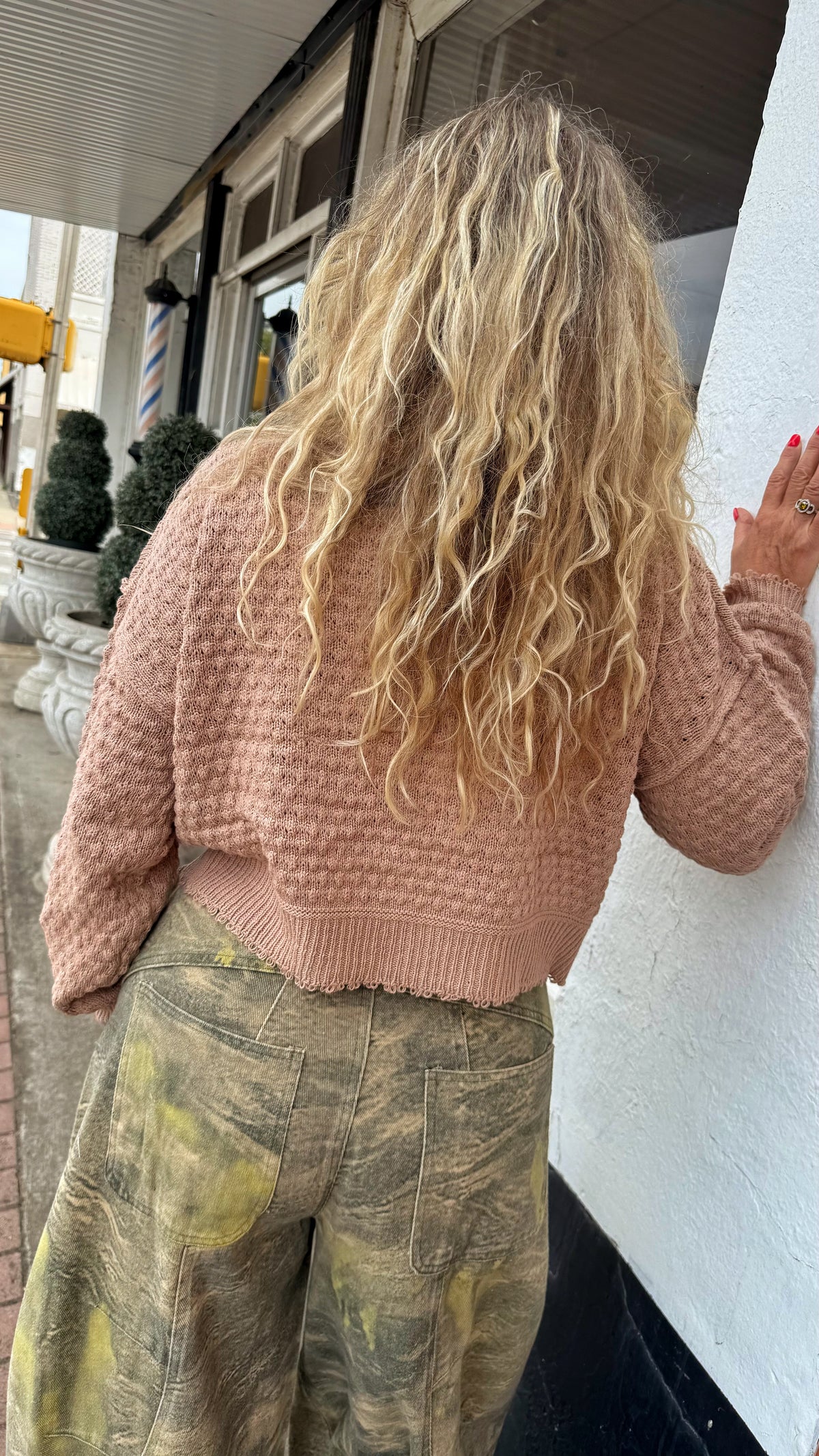 Dark Taupe Crop Sweater