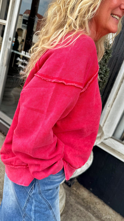 Red Super Soft Sweatshirt