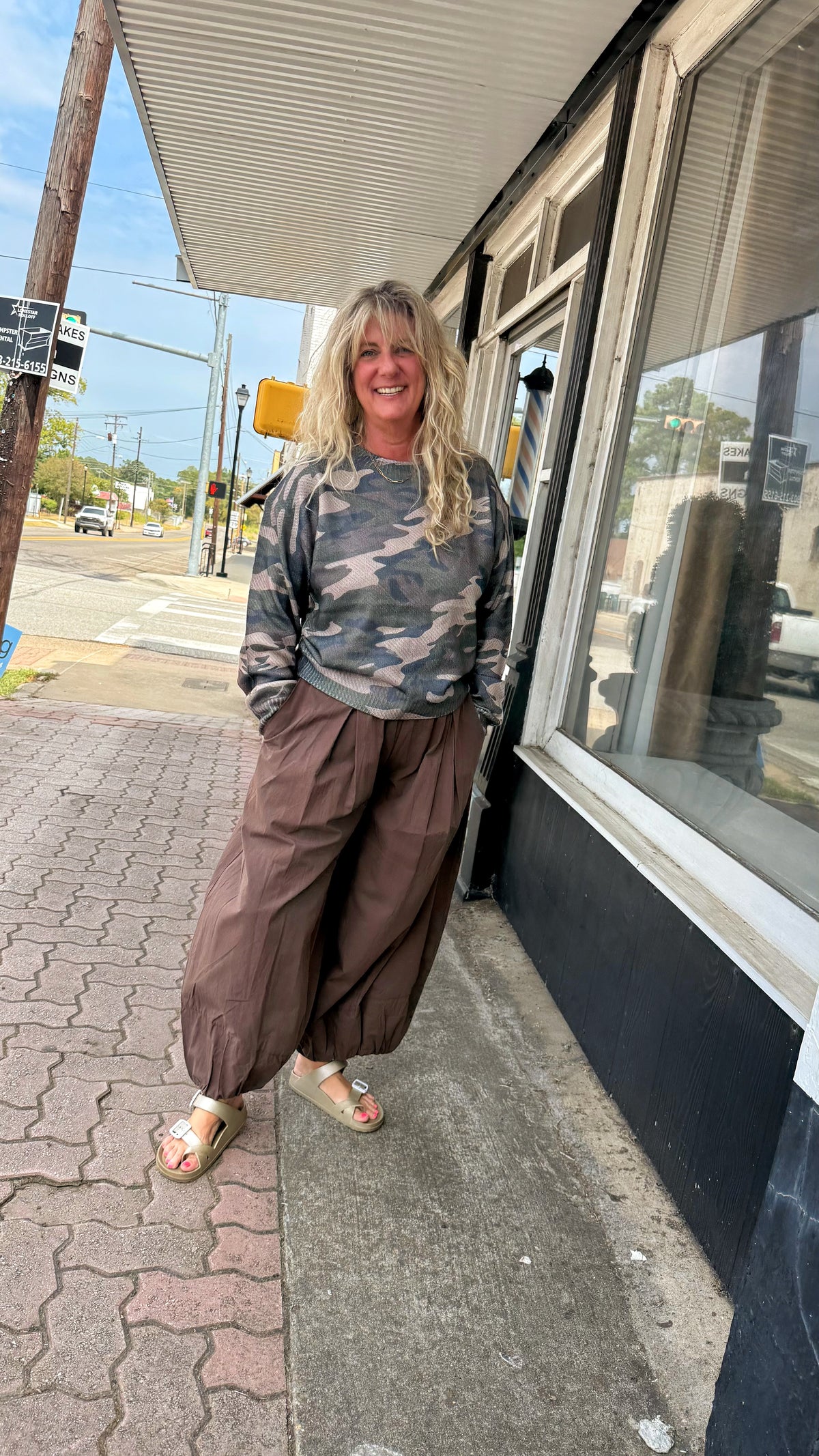 Vintage Camo Bloom Sweater