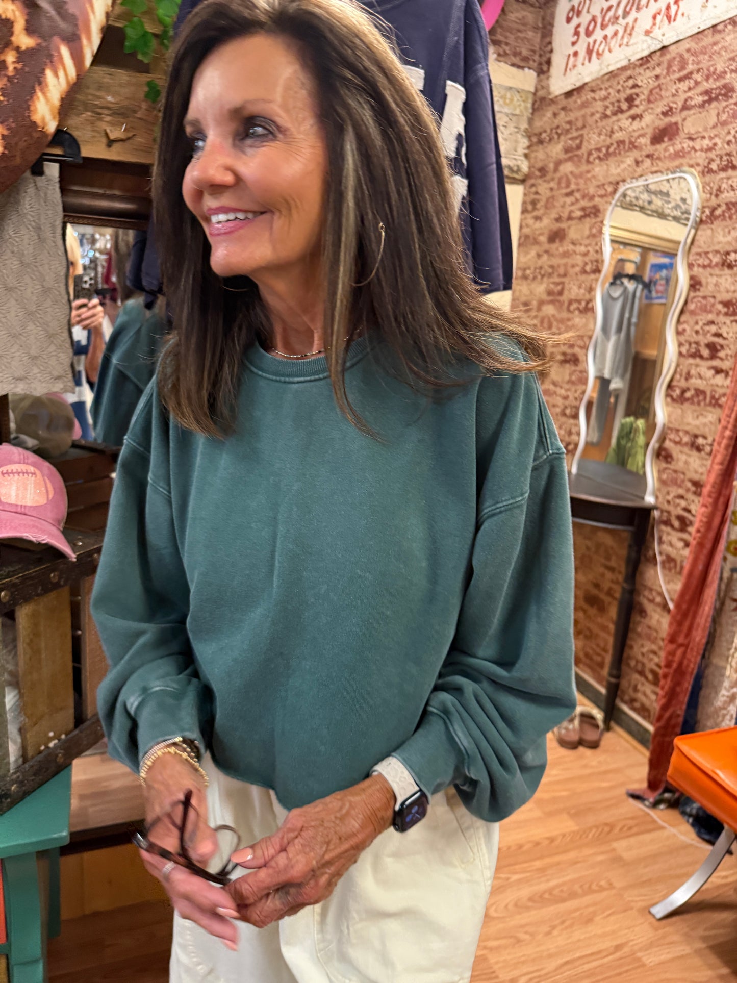 Soft Hour Crop Sweatshirt