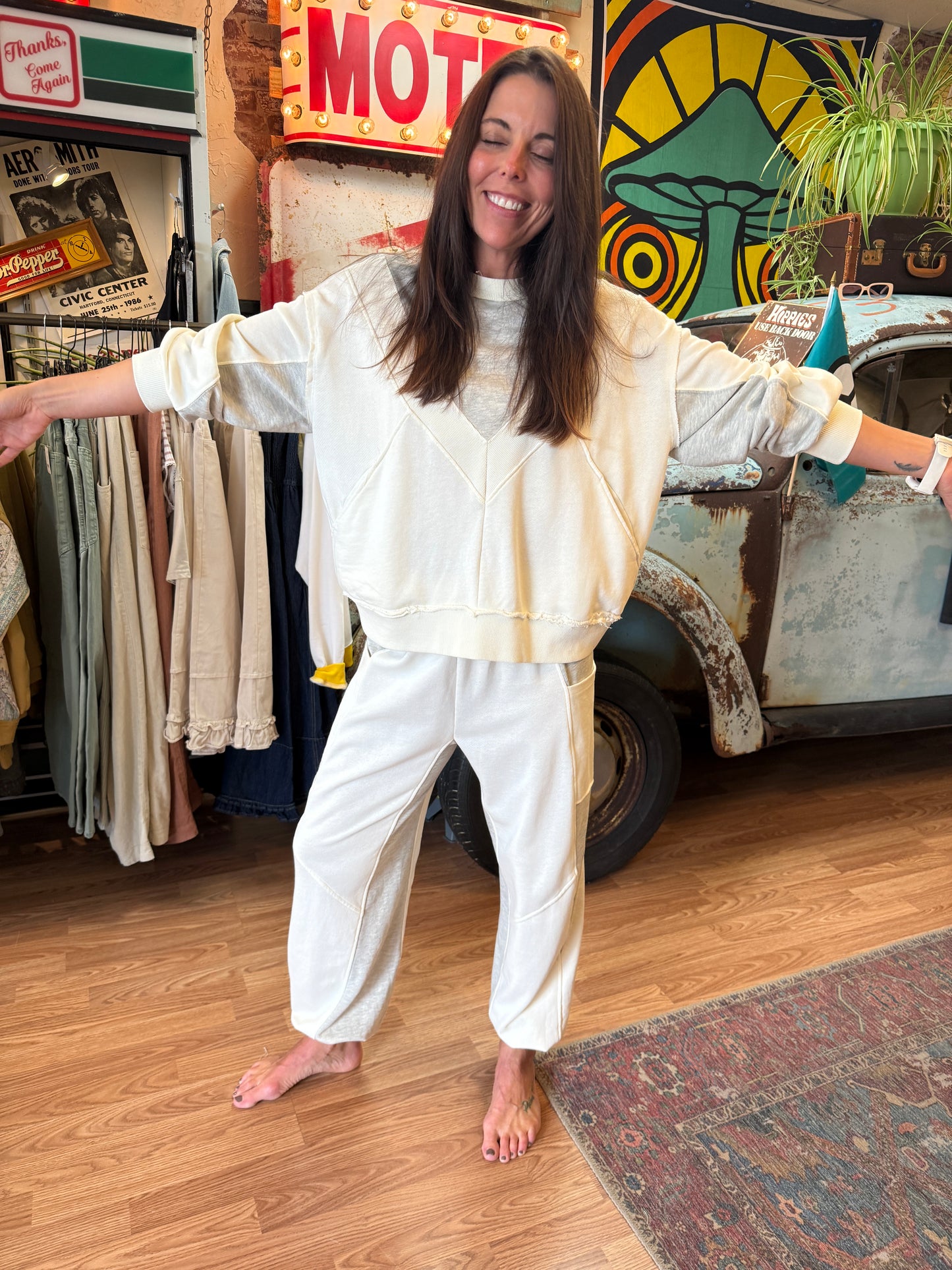 Sandstone Patchwork Jogger Set