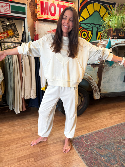 Sandstone Patchwork Jogger Set
