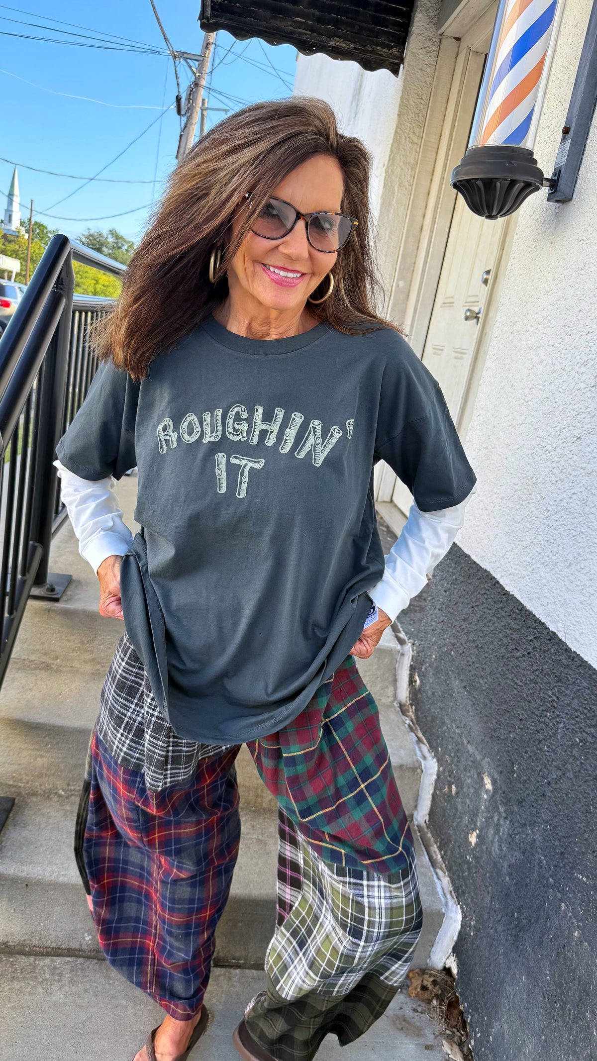 Roughin' It Layered Long Sleeve