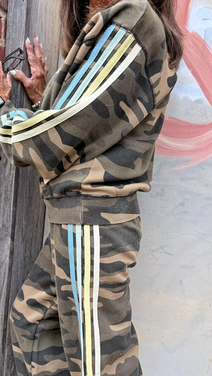 Alpine Camo Side Stripe Jogger Set