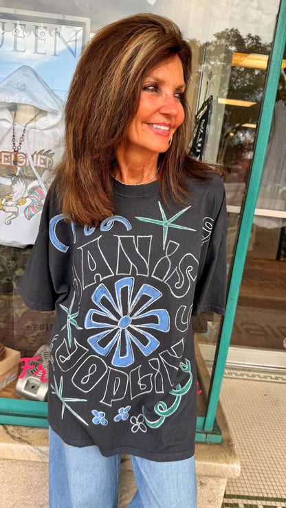 Janis Joplin Black 1969 Tee