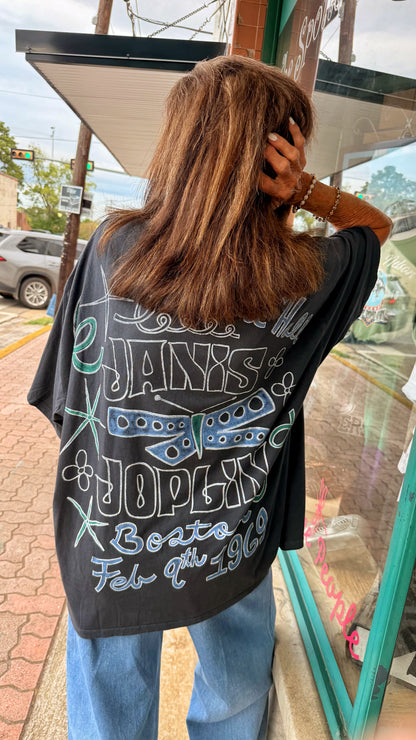 Janis Joplin Black 1969 Tee