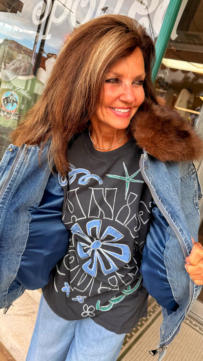 Denim Jacket w/ Fur Collar