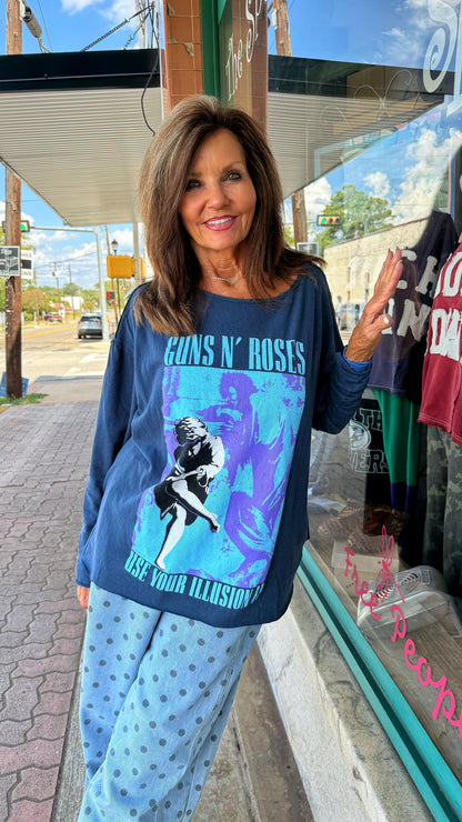 Guns N' Roses Off-Shoulder Tee