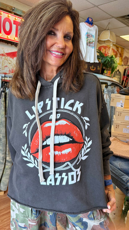 Lipstick and Lassos Hoodie