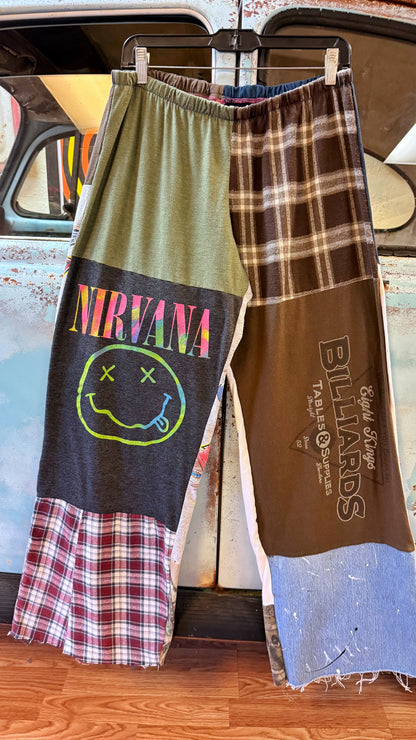 Vintage T Shirt Pants: Nirvana