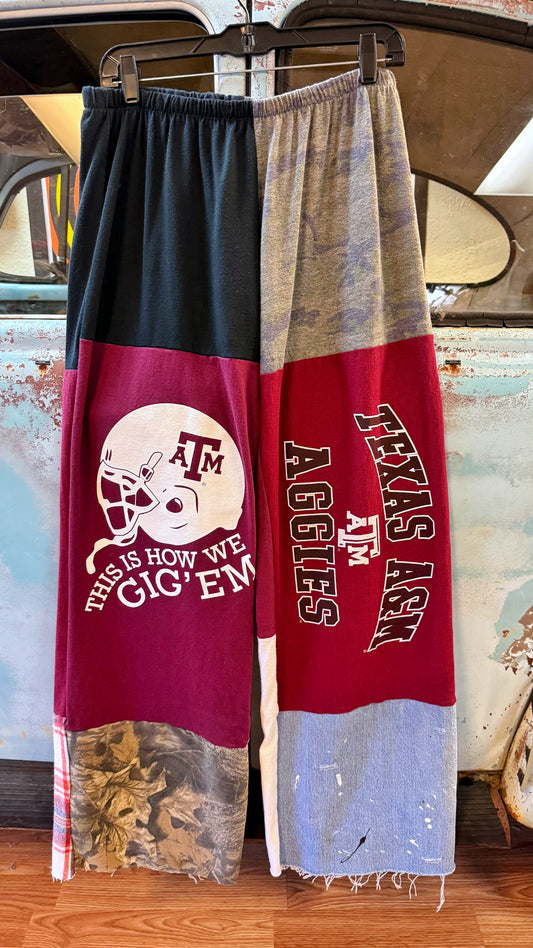 Vintage T Shirt Pants: Aggies