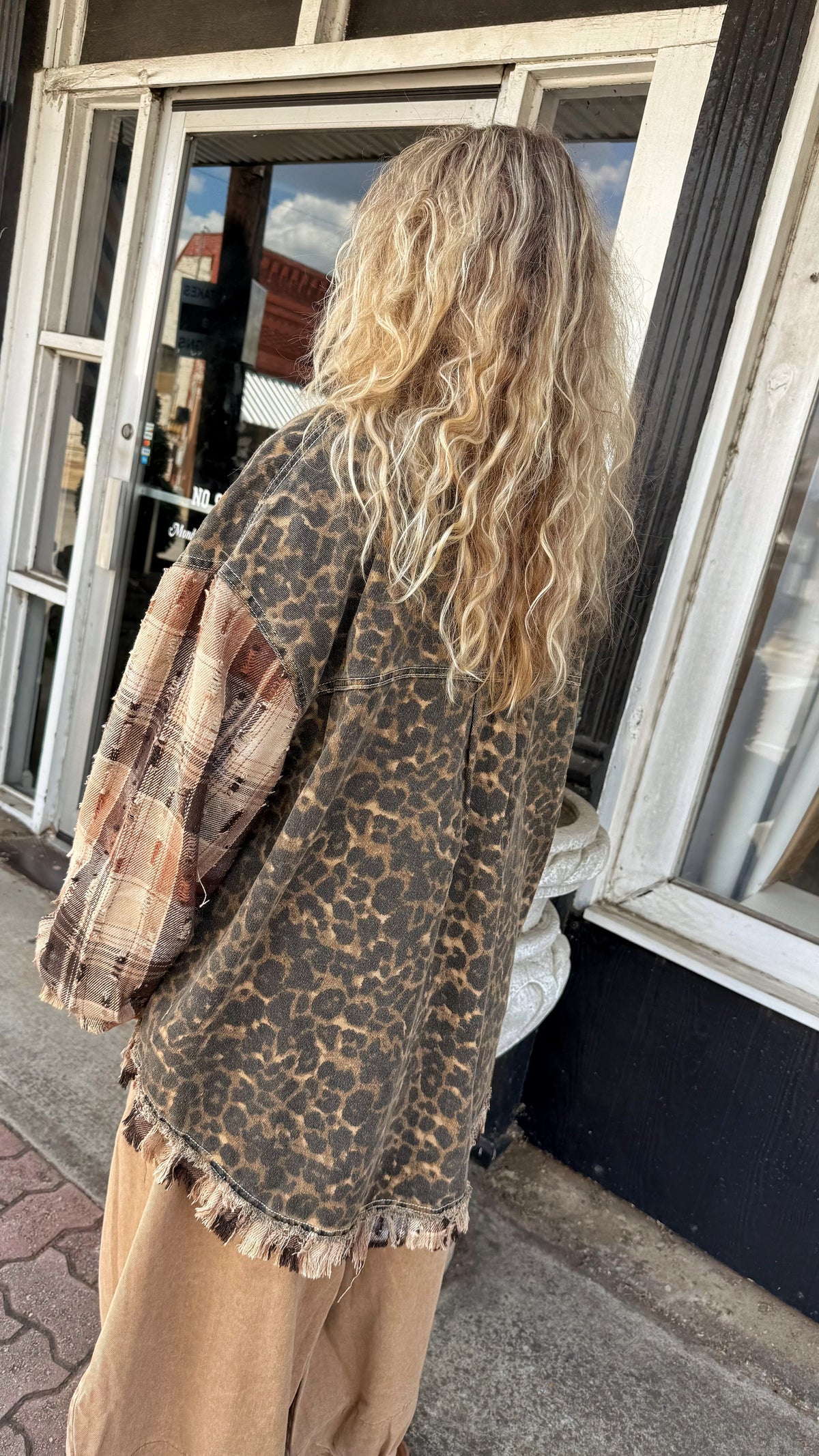 Choco Multi Raw Edge French Jacket