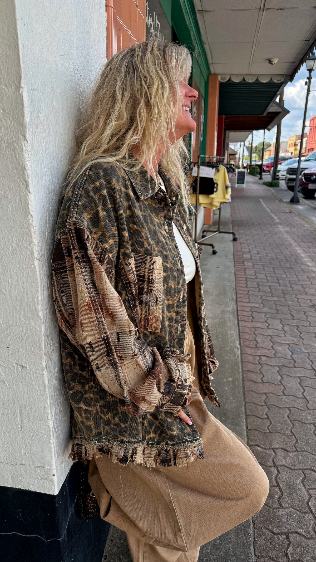Choco Multi Raw Edge French Jacket