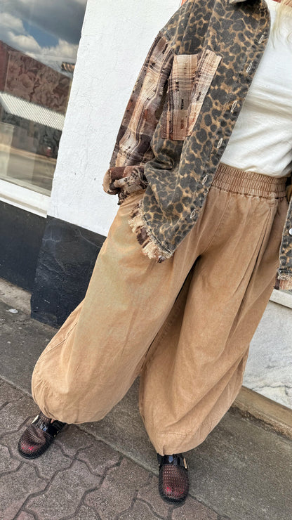Mokomoose Tan Balloon Pants
