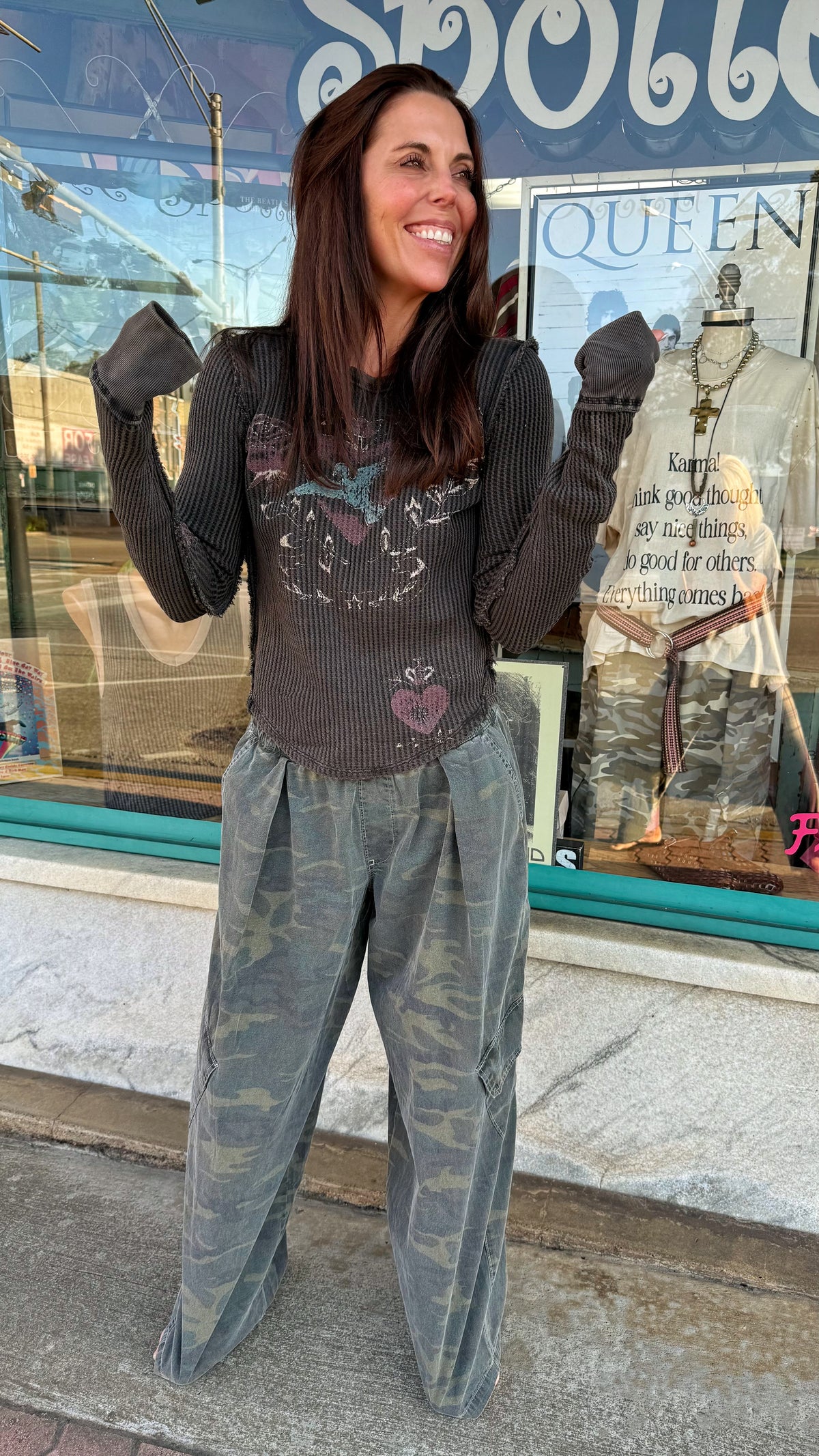 Camo Low Rise Carpenter Pants
