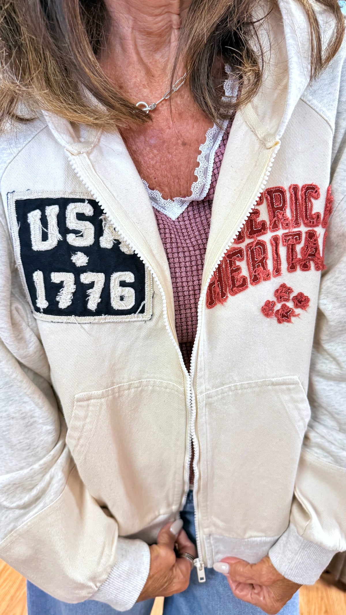 USA 1776 Heritage Zip Hoodie
