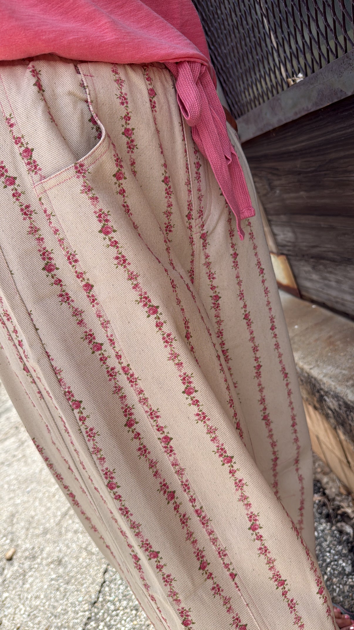 Floral Stripped Lounge Pants