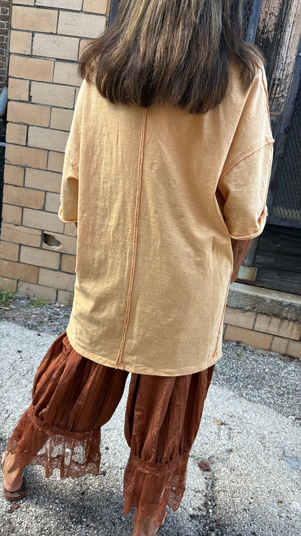 Sunny Days Oversized Cotton V-Neck