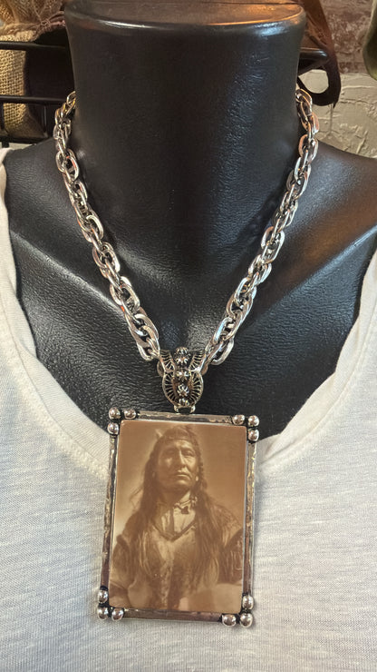 The Sepia Spirit Portrait Necklace
