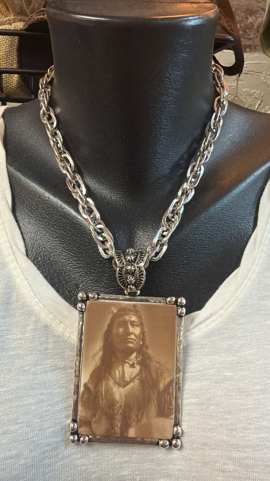 The Sepia Spirit Portrait Necklace