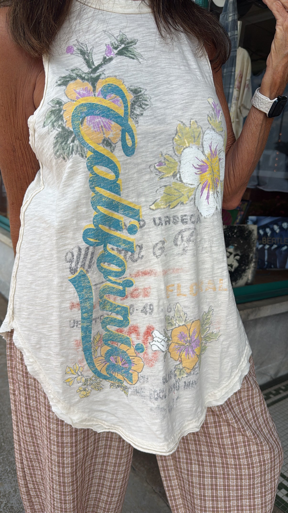 California Floral Graphic Tank