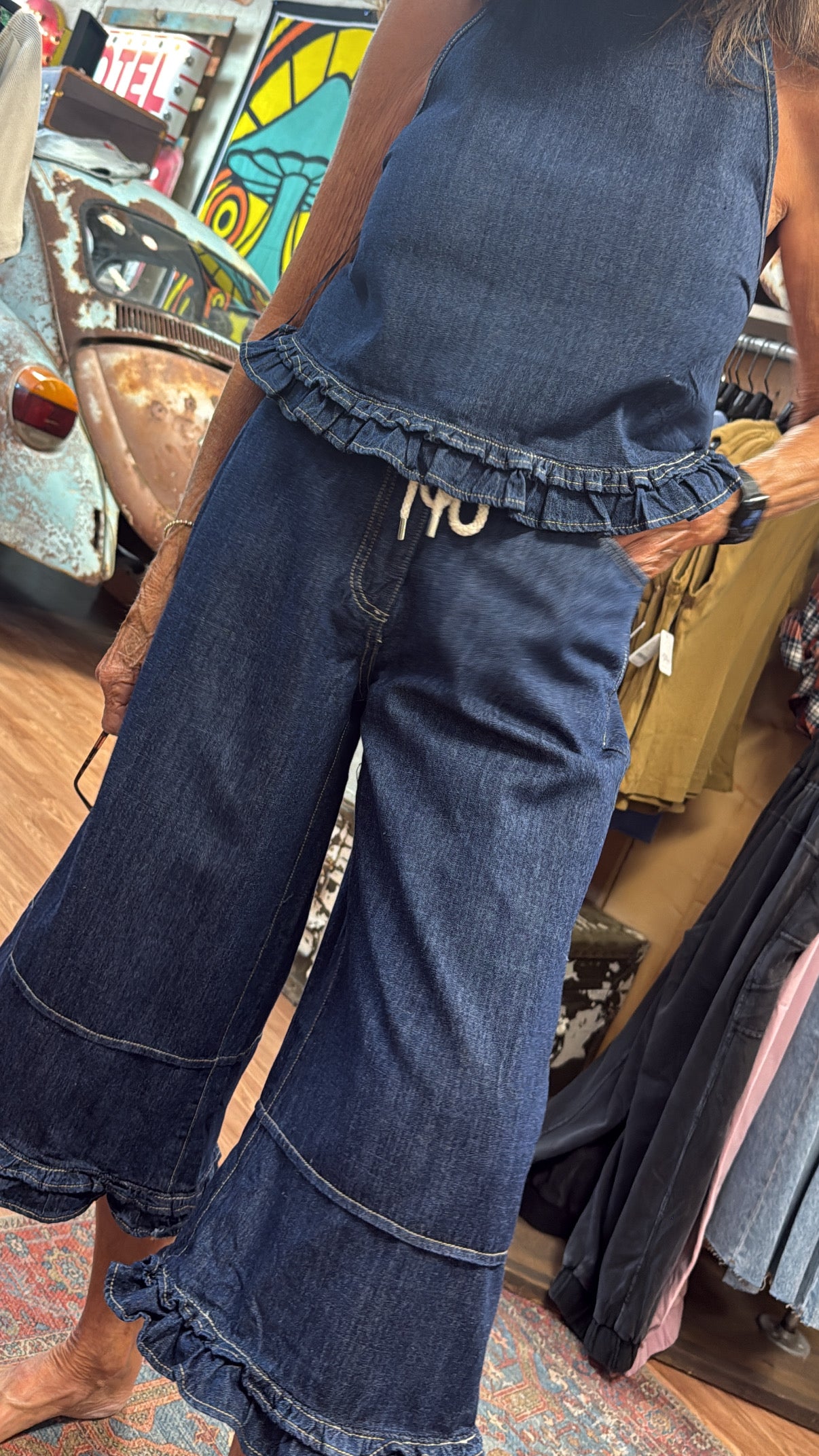 The Blue Jean Belle Halter Set