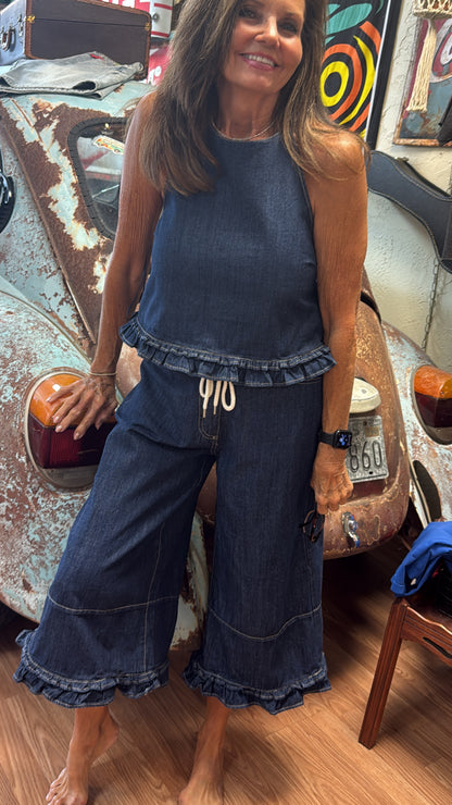 The Blue Jean Belle Halter Set
