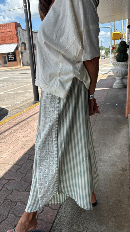 The Sage Stripe Market Pants