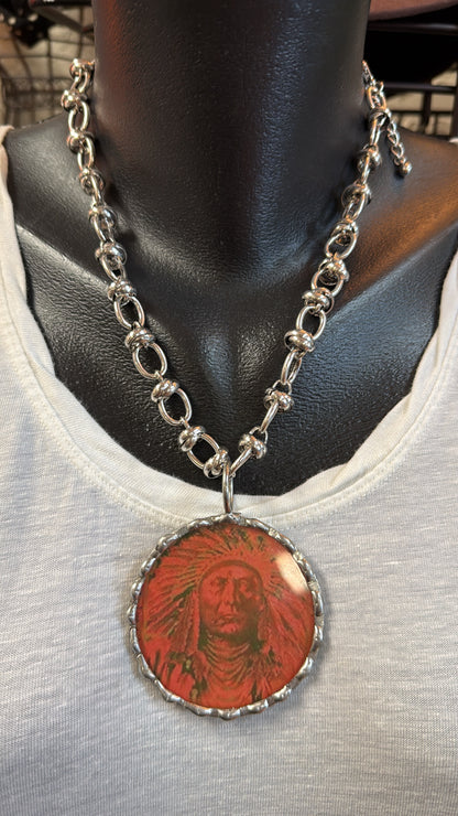 The Red Mesa Portrait Necklace