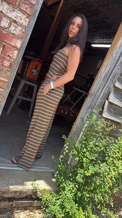 Mocha Stripe Set