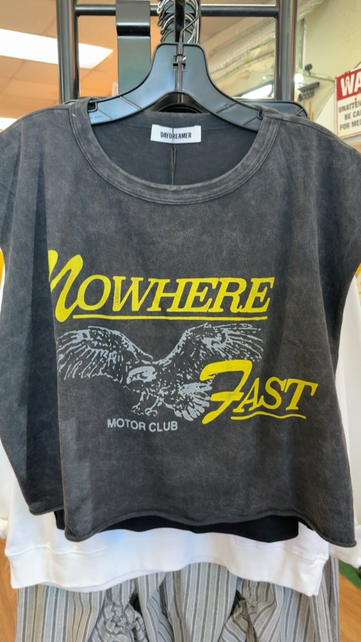 Daydreamer Nowhere Fast Cropped Graphic Tee