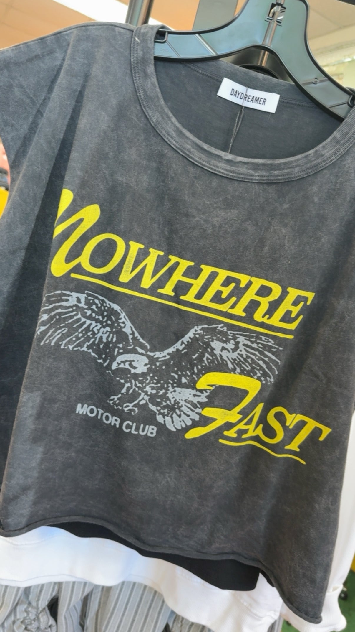 Daydreamer Nowhere Fast Cropped Graphic Tee