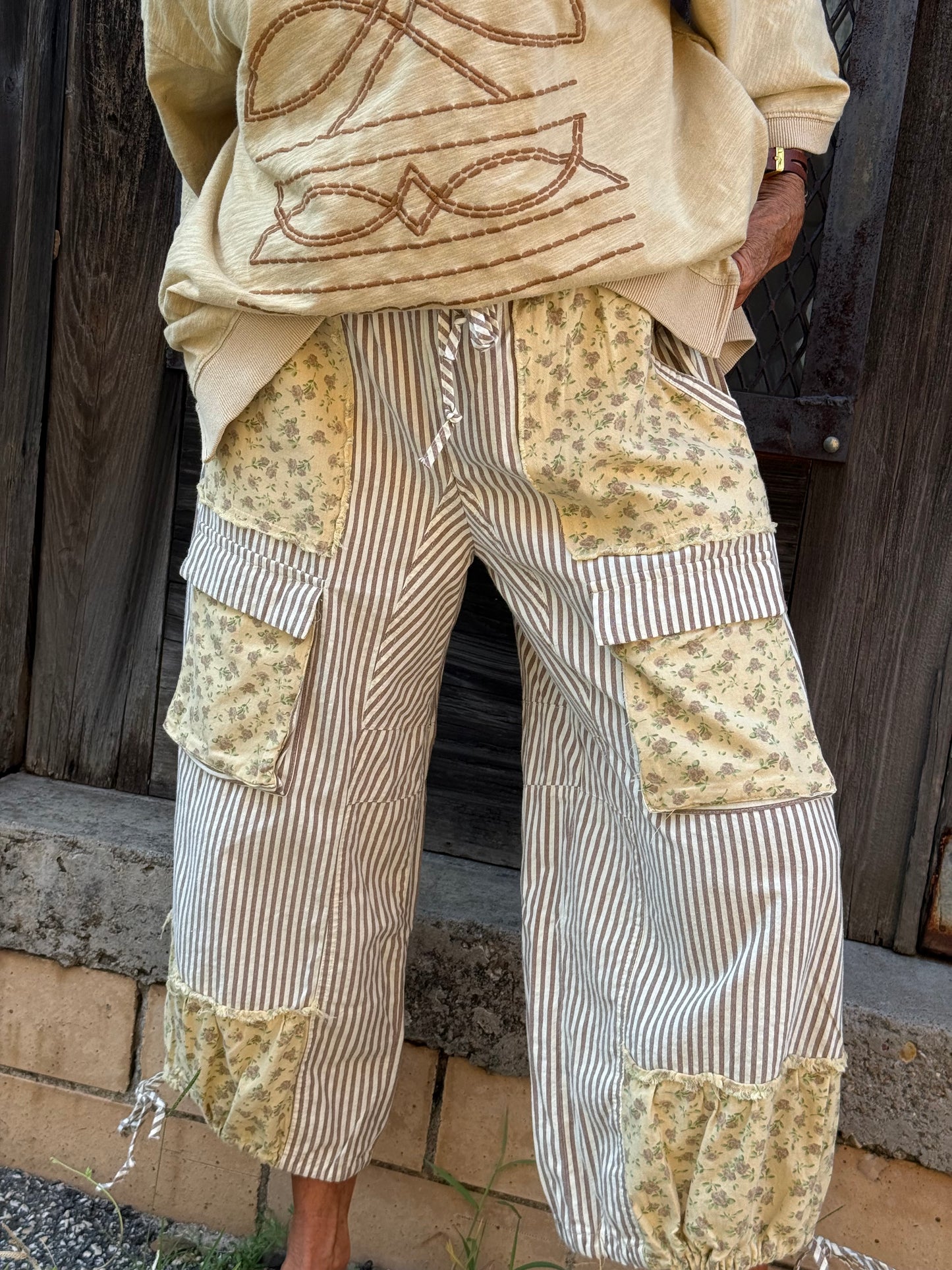 Patchwork Prairie Cargo Pants