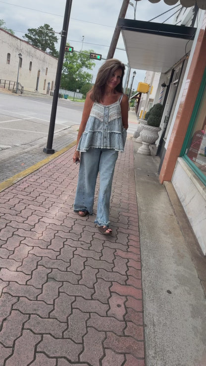 Washed Denim Tank