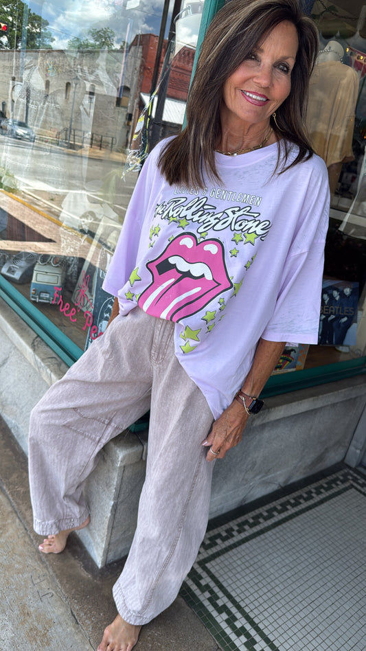 The Mauve Moon Barrel Jeans